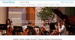 Desktop Screenshot of eleosmusic.com